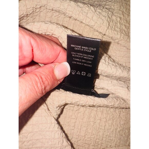 Ali Miles Off White Cowl Neck Waffle Knit Textured Tunic Top S Minimalist Casual - Picture 8 of 9